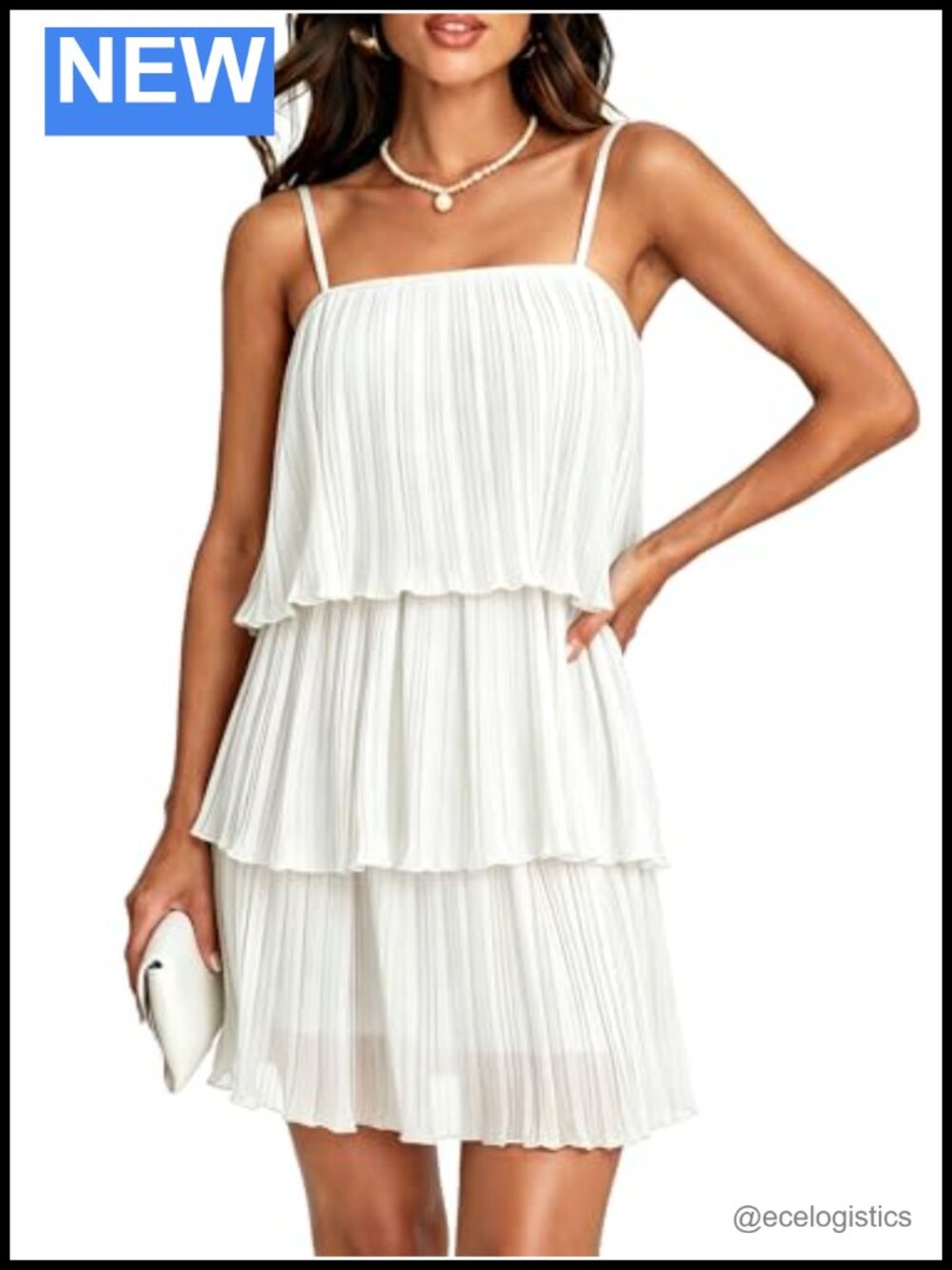 Women's 2 Piece Skirt Sets Sleeveless Chiffon Tiered Summer Beach Outfit